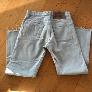 Vintage Levi’s from Urban Outfitters Tan. BOHO